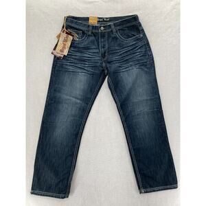 Vintage Regal Wear Jeans Mens 36x30 Relaxed Straight Blue Denim Embroidered‎ Y2K
